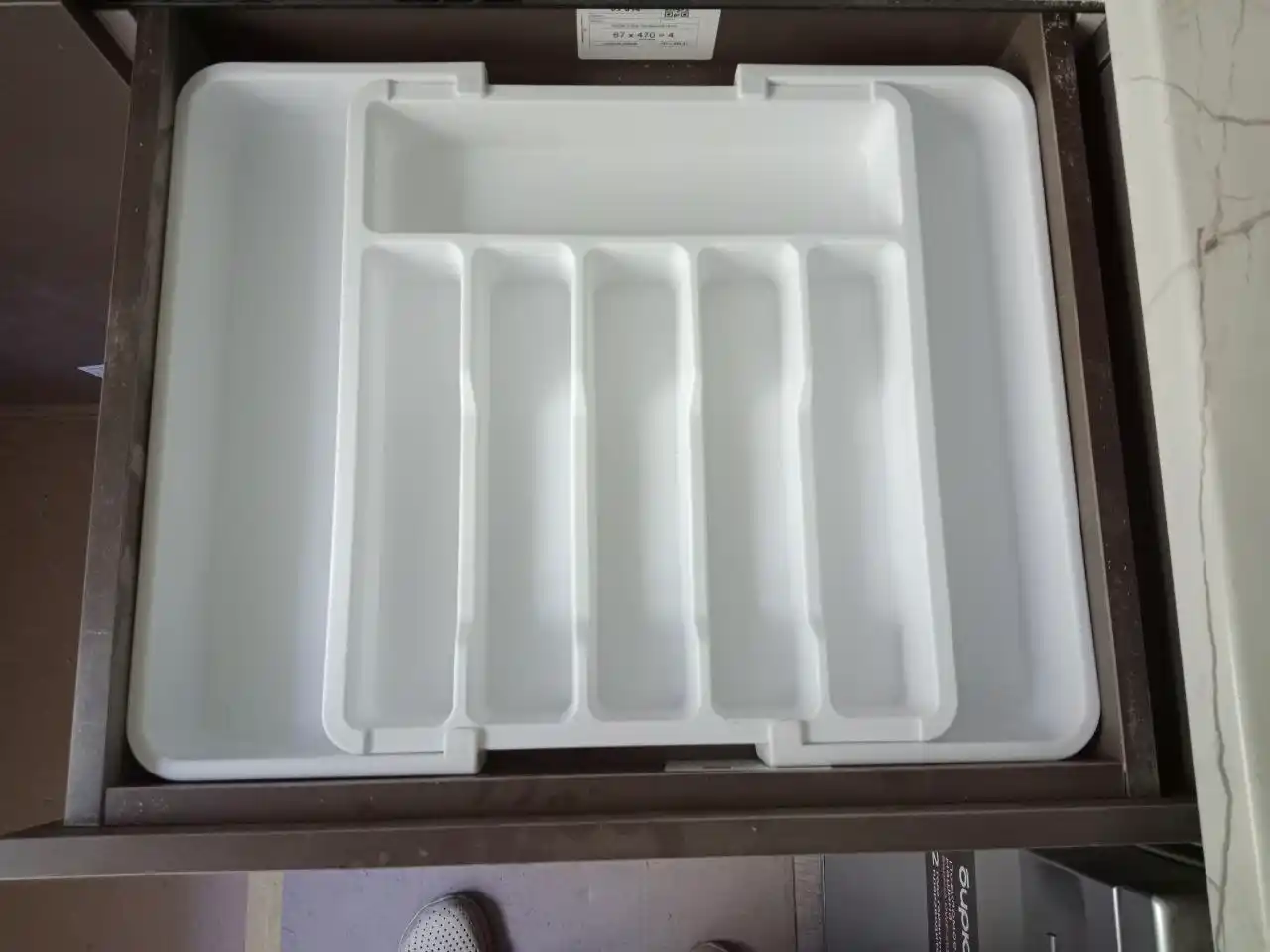 Organayzer stol priborlar uchun tortiladigan plastmassa lotok konteyner oshxona uchun