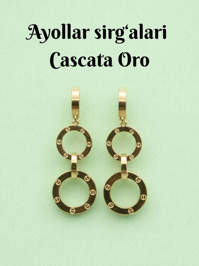 Серьги женские Cascata Oro — RHNBT-RHNBT17CSC-ЗОЛОТ