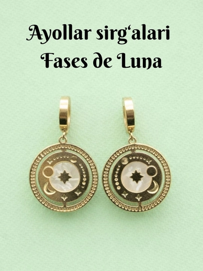 Серьги женские Fases de Luna — RHNBT-RHNBT18FDL-ЗОЛОТ