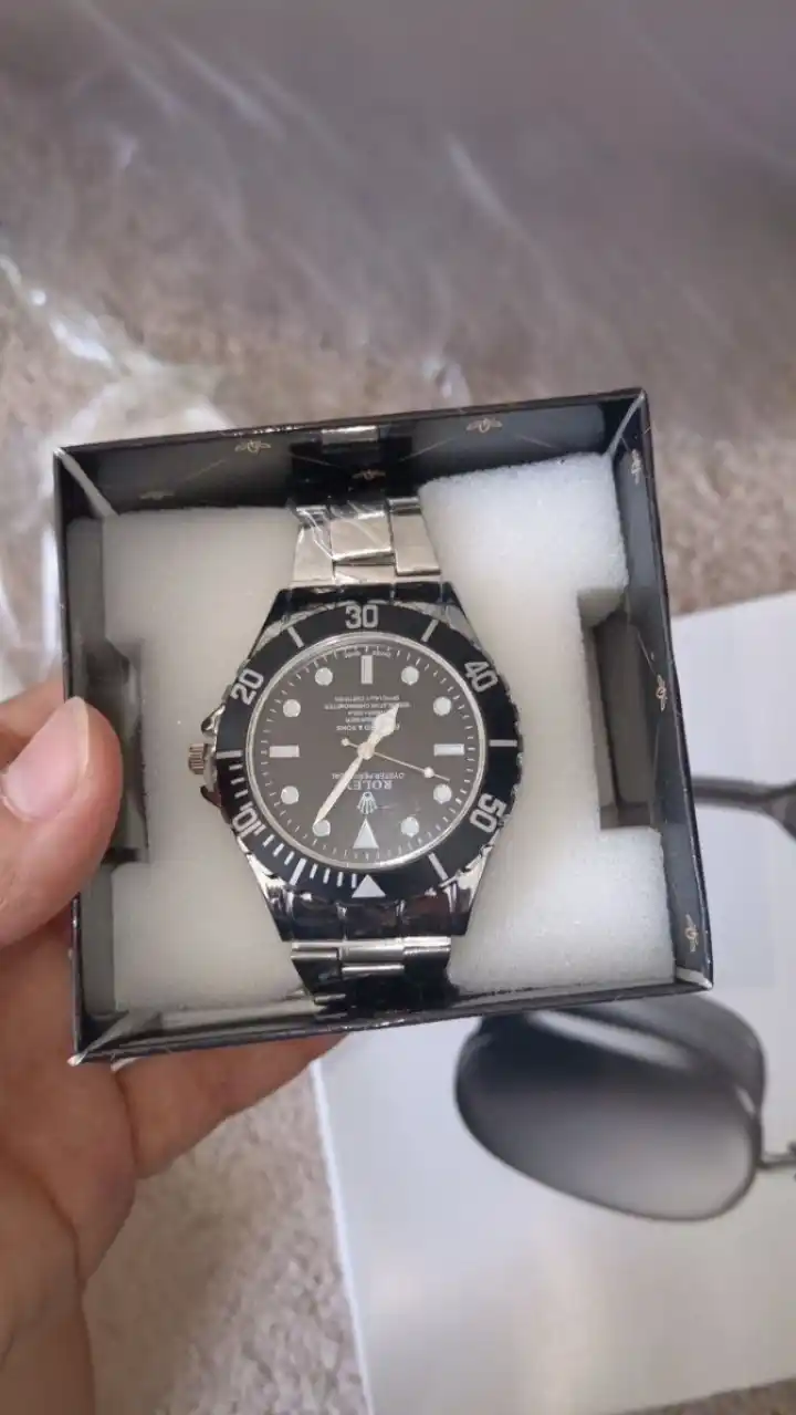 Erkaklar uchun sovg‘a to‘plam: Rolex soat + P9 simsiz naushnik