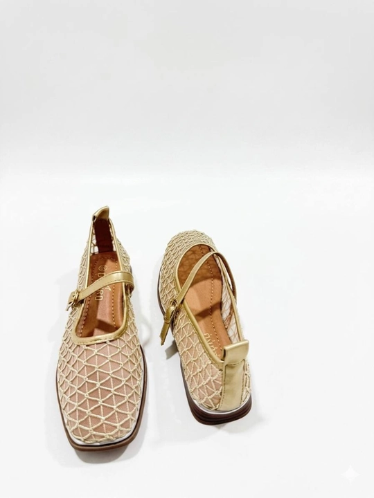 GUERO Ayollar Balerinkasi To‘rli Elegant Model, Qora/Oq/Tilla/Kumush, XF02