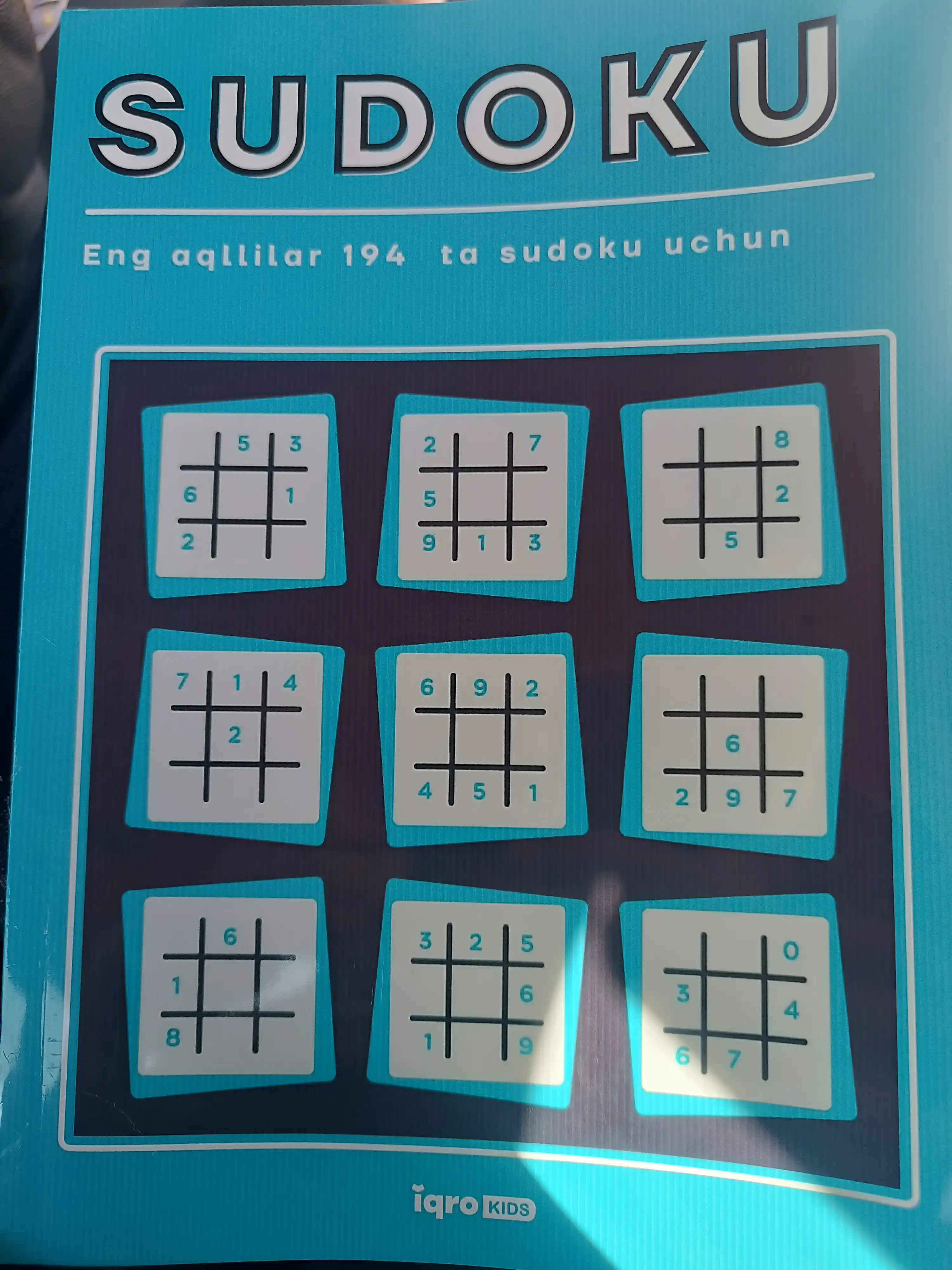 Sudoku – mantiqiy boshqotirmalar