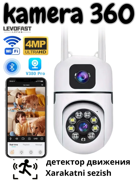 WiFi 4G камера 3MP 360° Zoom IP камера V380 Pro ICSee YooSee поддержка приложений