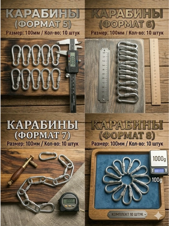 Poylat karabinlar to'plami — 10 dona