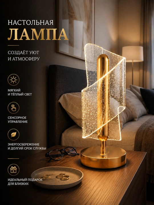 3 xil darajadagi yorug'lik bilan LED tungi chiroq