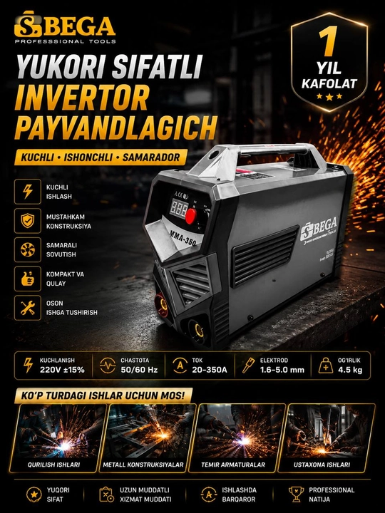 Svarka apparati BEGA MMA-350 - 