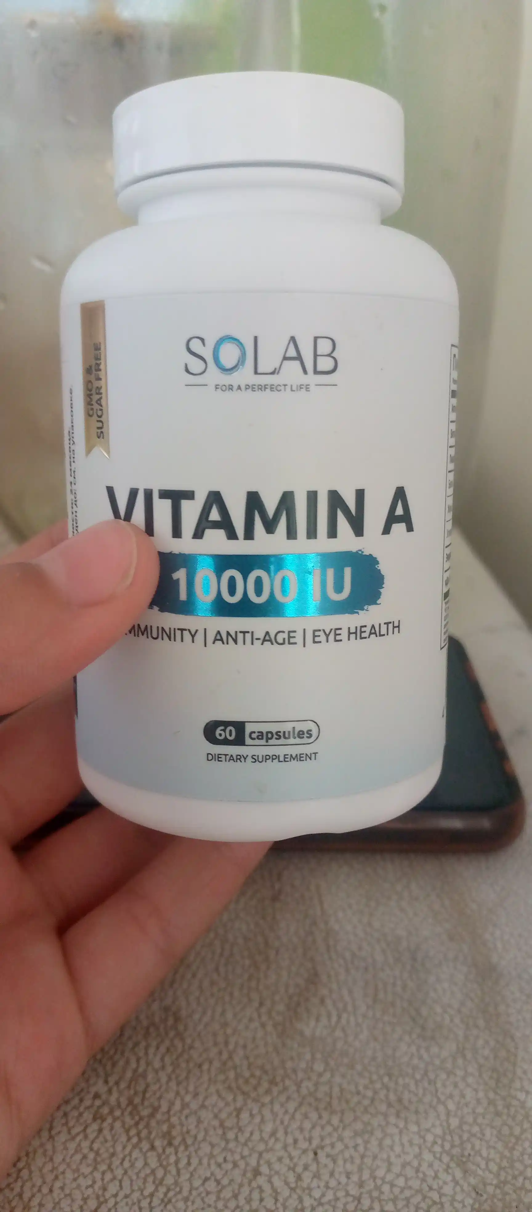 Vitamin A 10000ME, SOLAB, 60 kapsula