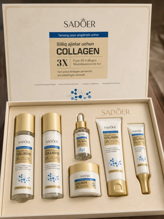 Набор для лица Sadoer, 6 в 1, омолаживающий