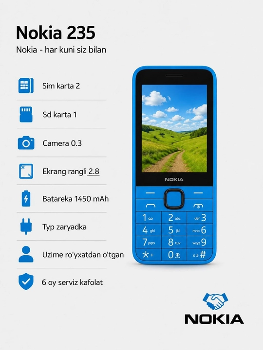 Nokia 235. С вами каждый день. 1450 mAh - 
