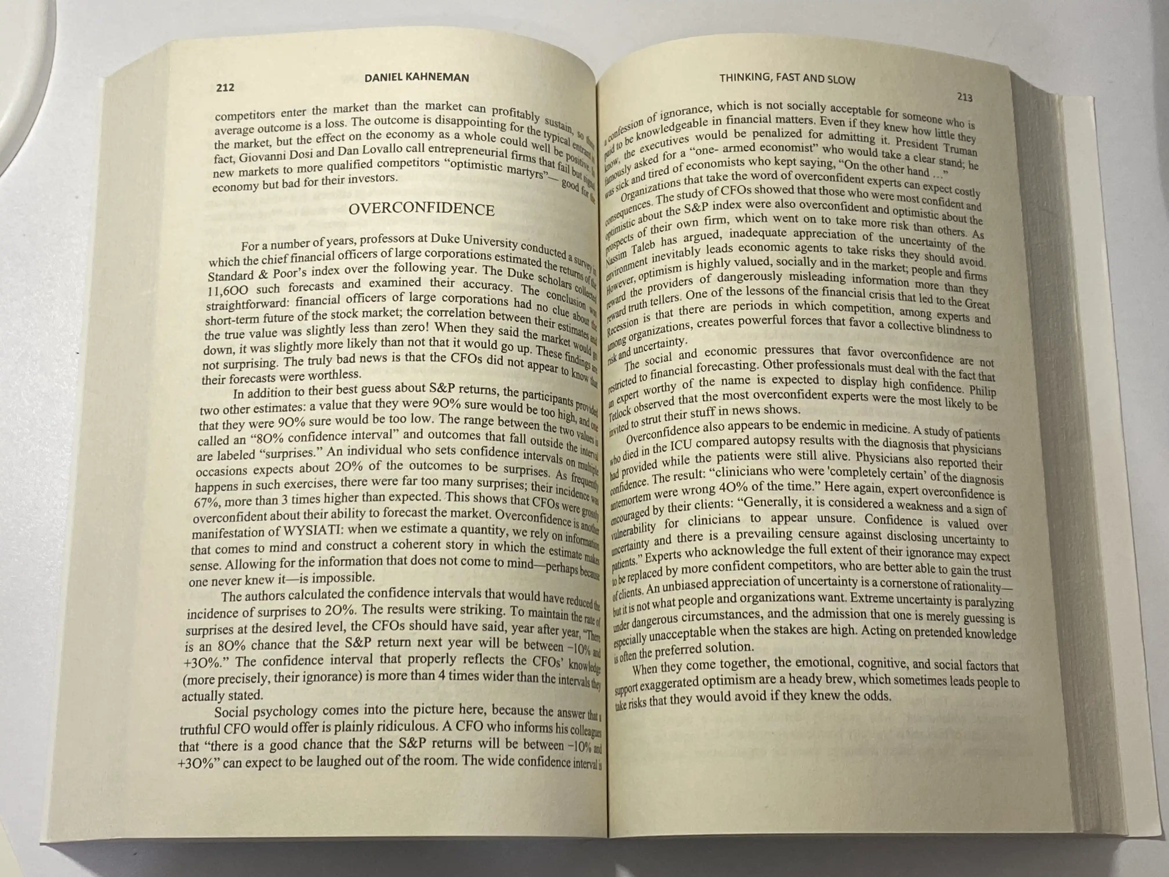 The International Bestseller Thinking, Fast and Slow, Daniel Kahneman