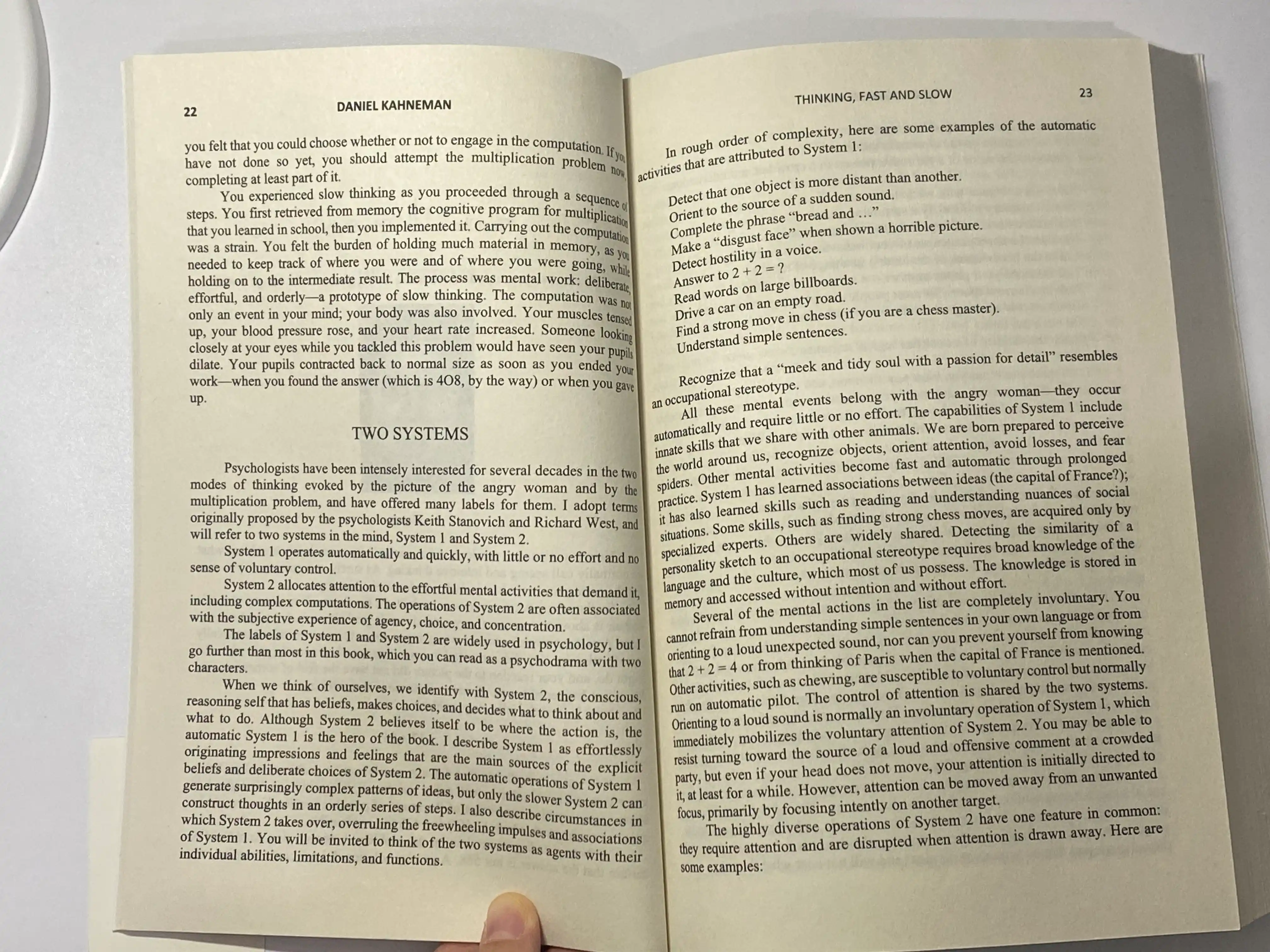 The International Bestseller Thinking, Fast and Slow, Daniel Kahneman