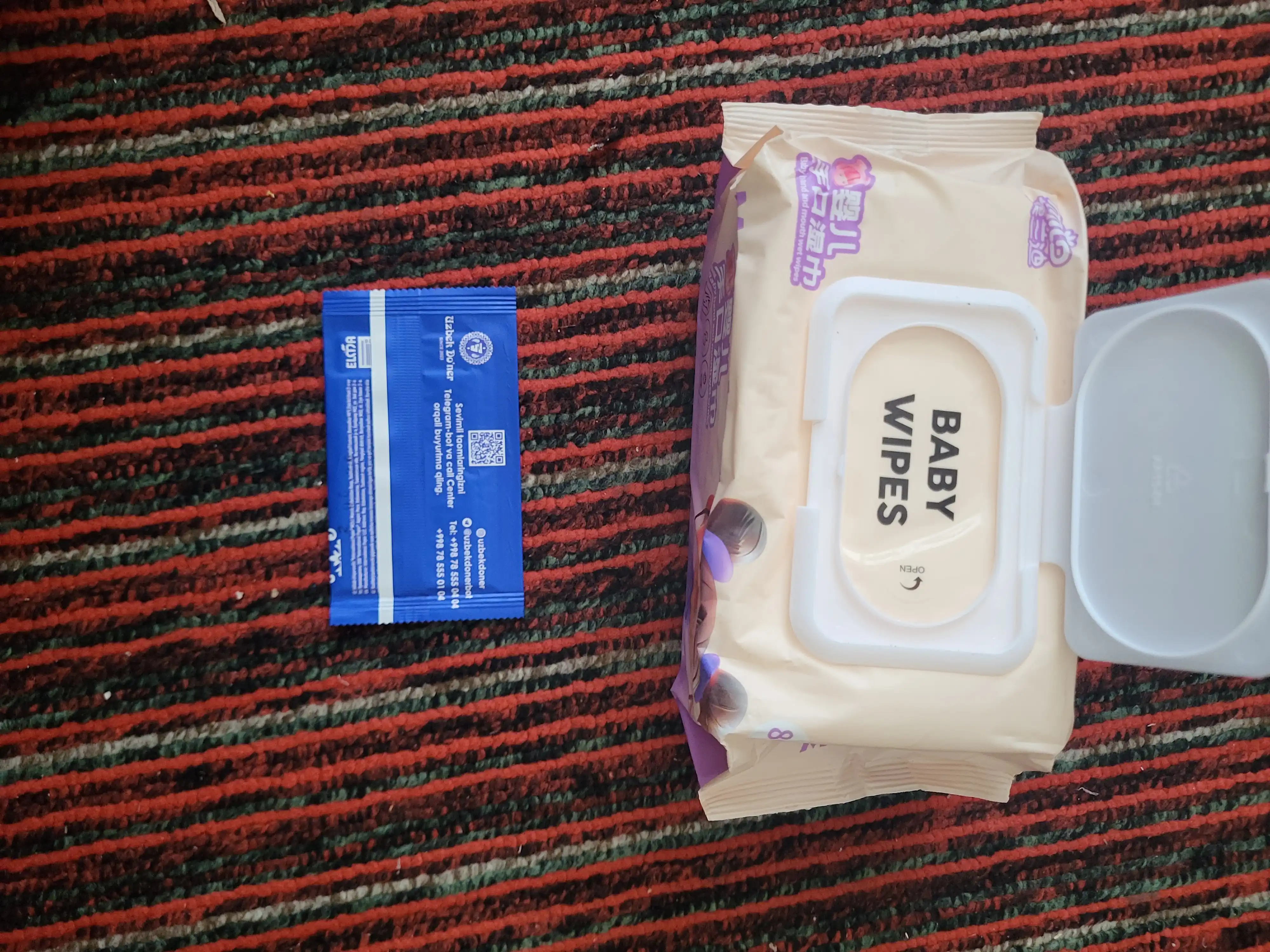 Bolalar uchun nam salfetkalar MIO – gipoallergen, spirtsiz, 80 dona, 20×20 sm