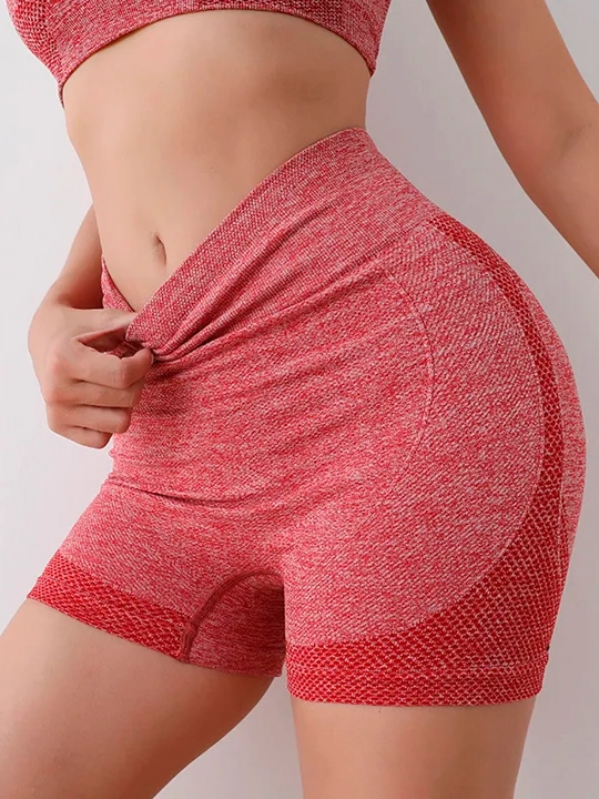 Ayollar uchun sport to'plami, shorti va top, fitnes uchun