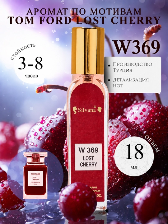 Parfyumlangan suv SILVANA 5 variant, 50 va 18 ml - 