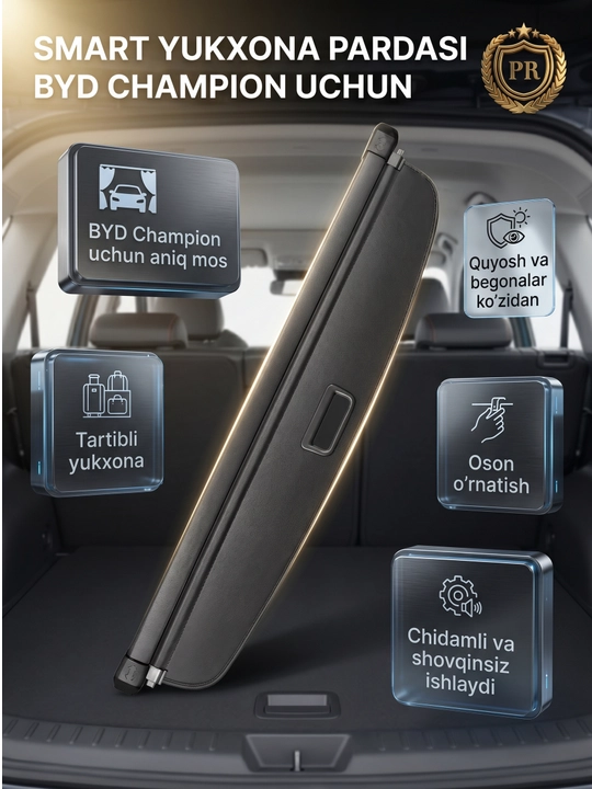 BYD Champion avtomobillari uchun smart bagaj pardasi, yuk xonasi himoya qoplamasi