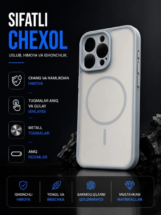 Iphone g`loflar 16 pro uchun - 