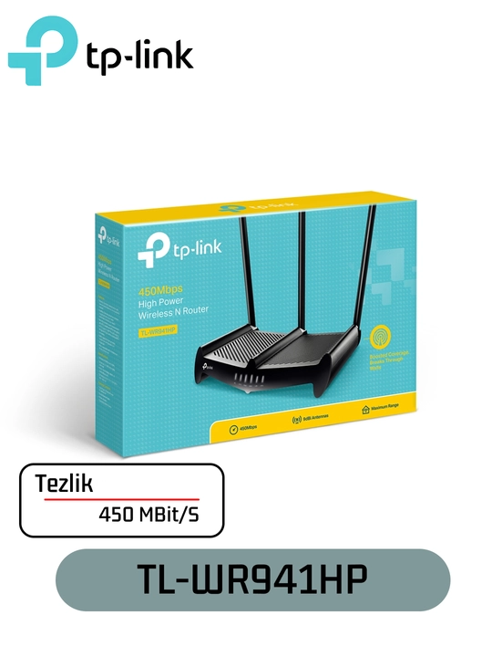 TP-Link TL-WR941HP 450 Мбит/с Высокомощный беспроводной маршрутизатор стандарта N - 