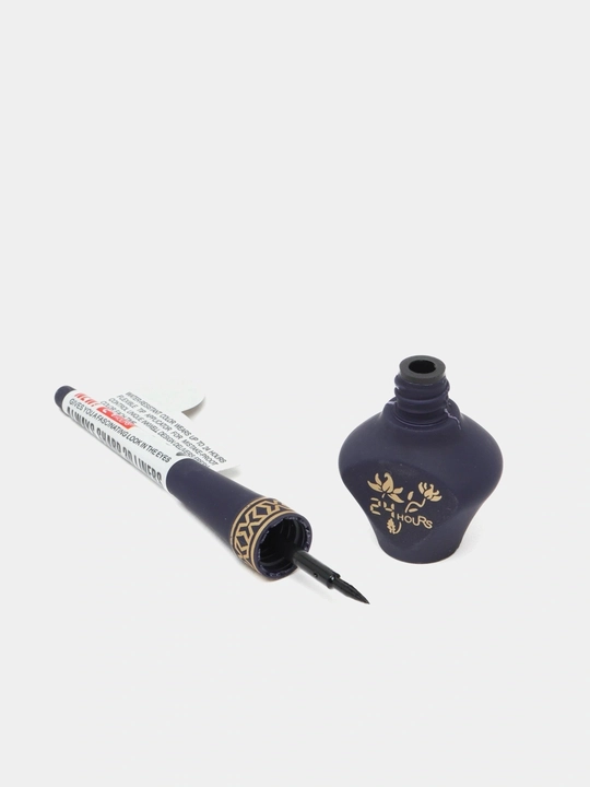 Жидкая подводка для глаз, eyeliner, водостойкая, черная, с тонкой кисточкой, Kiss Beauty