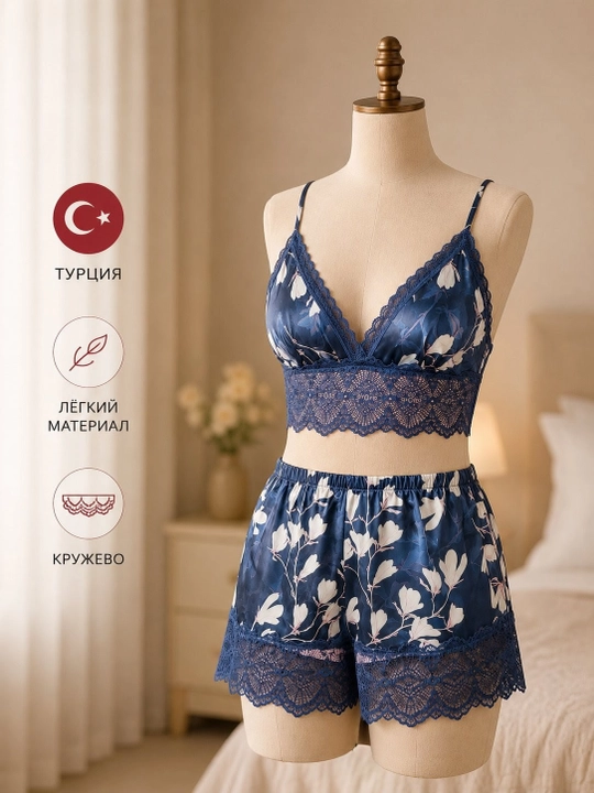 Pijama ayollar uchun, ayollar pijamasi, shortikli, ayol-qizlar uchun tungi pijama, Turkiya