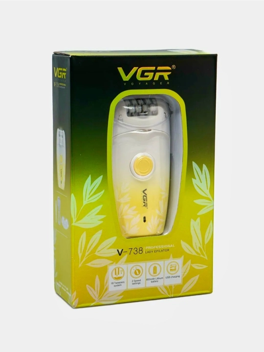Professional epilyator, VGR V-726 -705 -738 -733 modellari simsiz tana uchun ayollar uchun