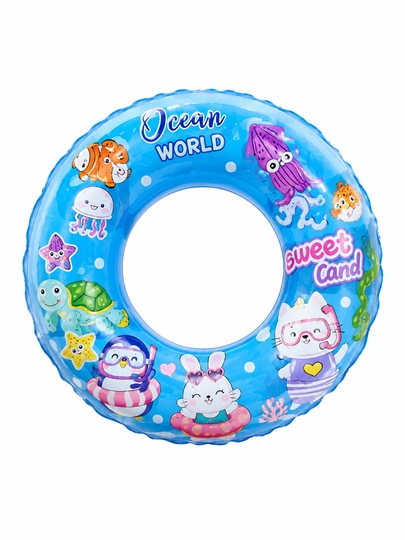 Детский круг для плавания 70 см, Swimming Ring, с рисунками морских животных — ERKINVE-SWIMMINGRING70CM