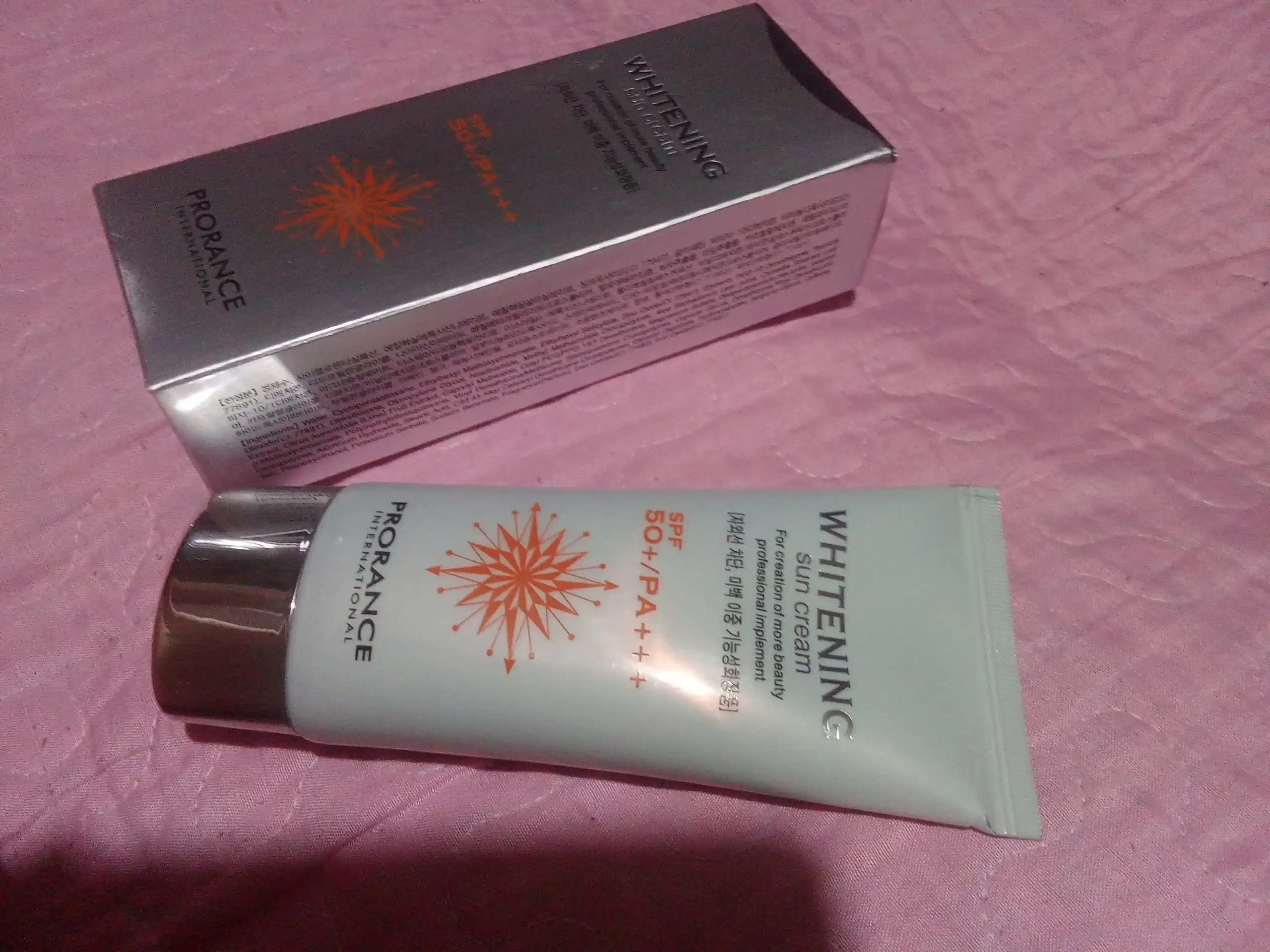 Отбеливатель против загара Prorance Whitening Sun Cream SPF 50+, PA + + + 70 мл