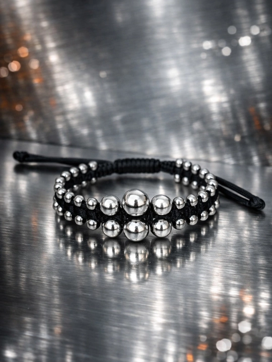 Браслет с камнями Гематит - 