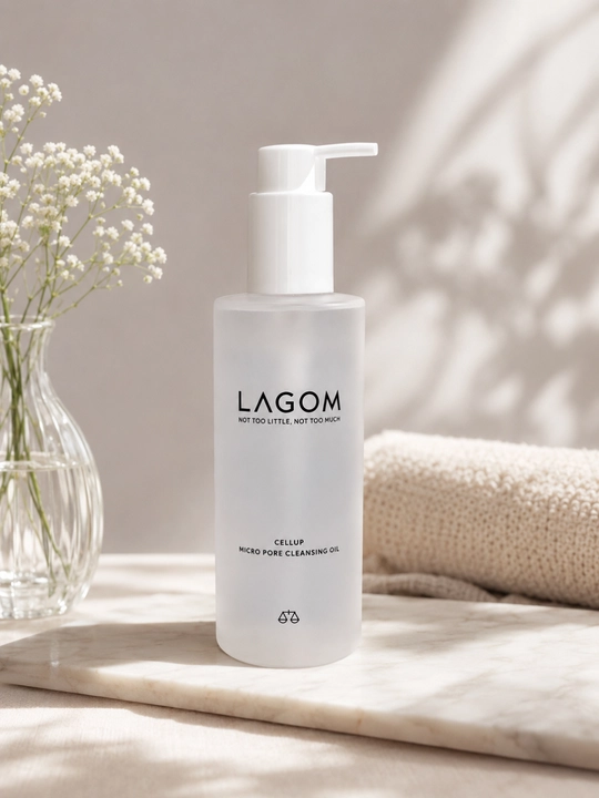 Lagom Mikro G‘ovak Tozalovchi Yog‘, Makiyaj va SPF Tozalovchi, 200 ml