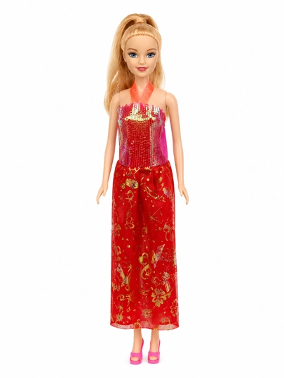 Кукла Sweet Girl, fashion doll в разных платьях, игрушка для девочек — ERKINVE-SWEETGIRLDOLLASSORT-РЫЖИЙ