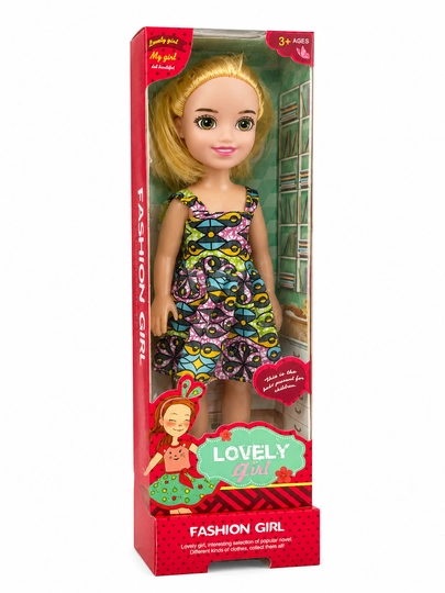 Кукла Fashion Girl в коробке, красивая кукла девочка, игровая кукла в платье — ERKINVE-FASHIONGIRLDOLL-АМЕТИС