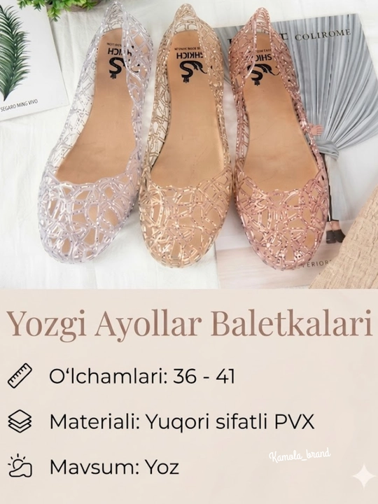 Летние балетки для женщин, женские балетки, размеры 36-41