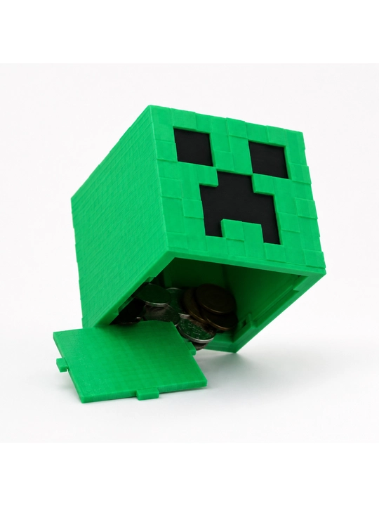 Minecraft uslubidagi Pixel Cube kopilka, bolalar uchun jamg'arish qutisi
