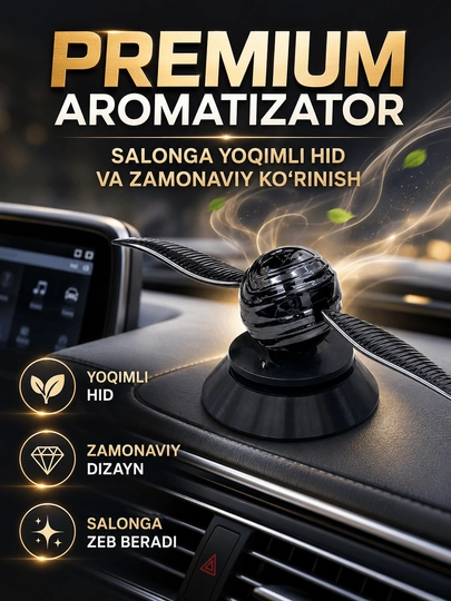 Для вашего автомобиля — сочетание роскошного аромата и дизайна GOLDEN WINGS — 571634-GOLDEN-ЧЕРНСТЕ
