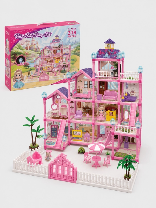 Villa Role Play Set – 409 qismli katta qo‘g‘irchoq uyi