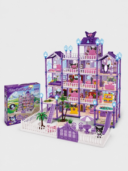 Villa Role Play Set – 409 qismli katta qo‘g‘irchoq uyi