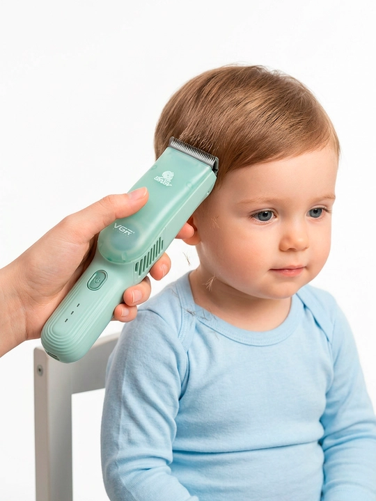 Детская машинка для стрижки волос VGR Baby, 5W, тихая работа, для малышей с рождения