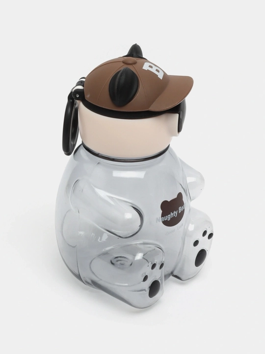 Bolalar uchun butilka, suv ichirgich, to'kilmaydigan, silikon trubka va tasma bilan, 650ml