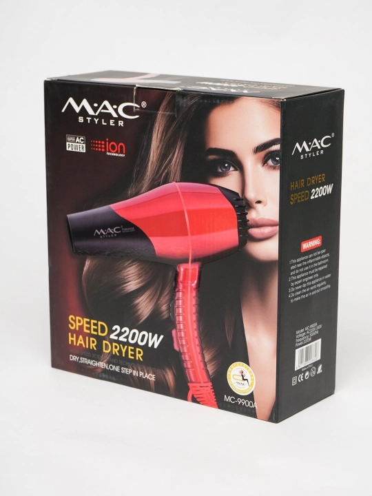 Soch fen MAC Styler, professional fen 2200W, soch quritgich, 3 rejim, 2 nasadka