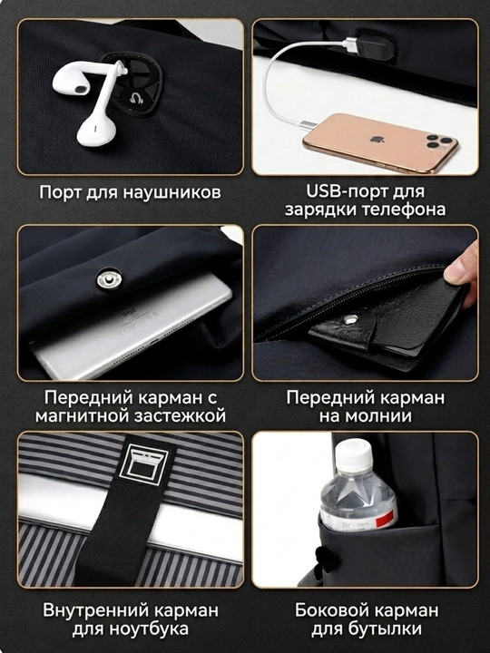 Мужской рюкзак для ноутбука, для повседневного использования, спорта, учебы, путешествий
