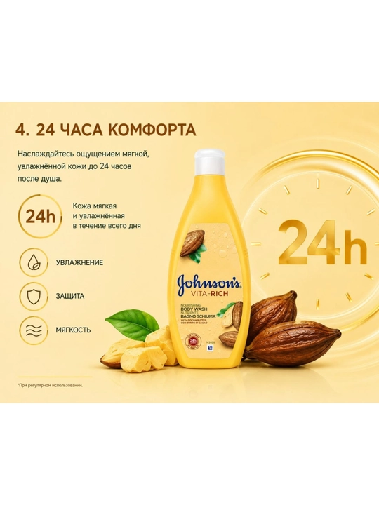 Johnson’s Soft & Nourish Гель для Душа