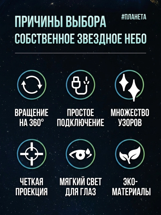 LED proyektor planetarium USB tungi chiroq 16 slayd sayyora okean hayvonlar