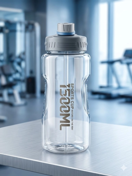 Sport suv idishi 1500 ml katta hajmli tritan butilka qulay va mustahkam - 