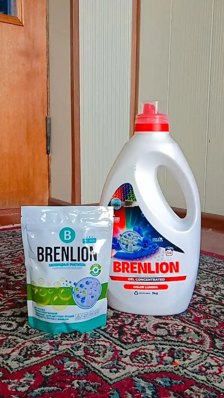BRENLION гель для стирки 3 кг + кислородный отбеливатель 300 г, аромат лаванды