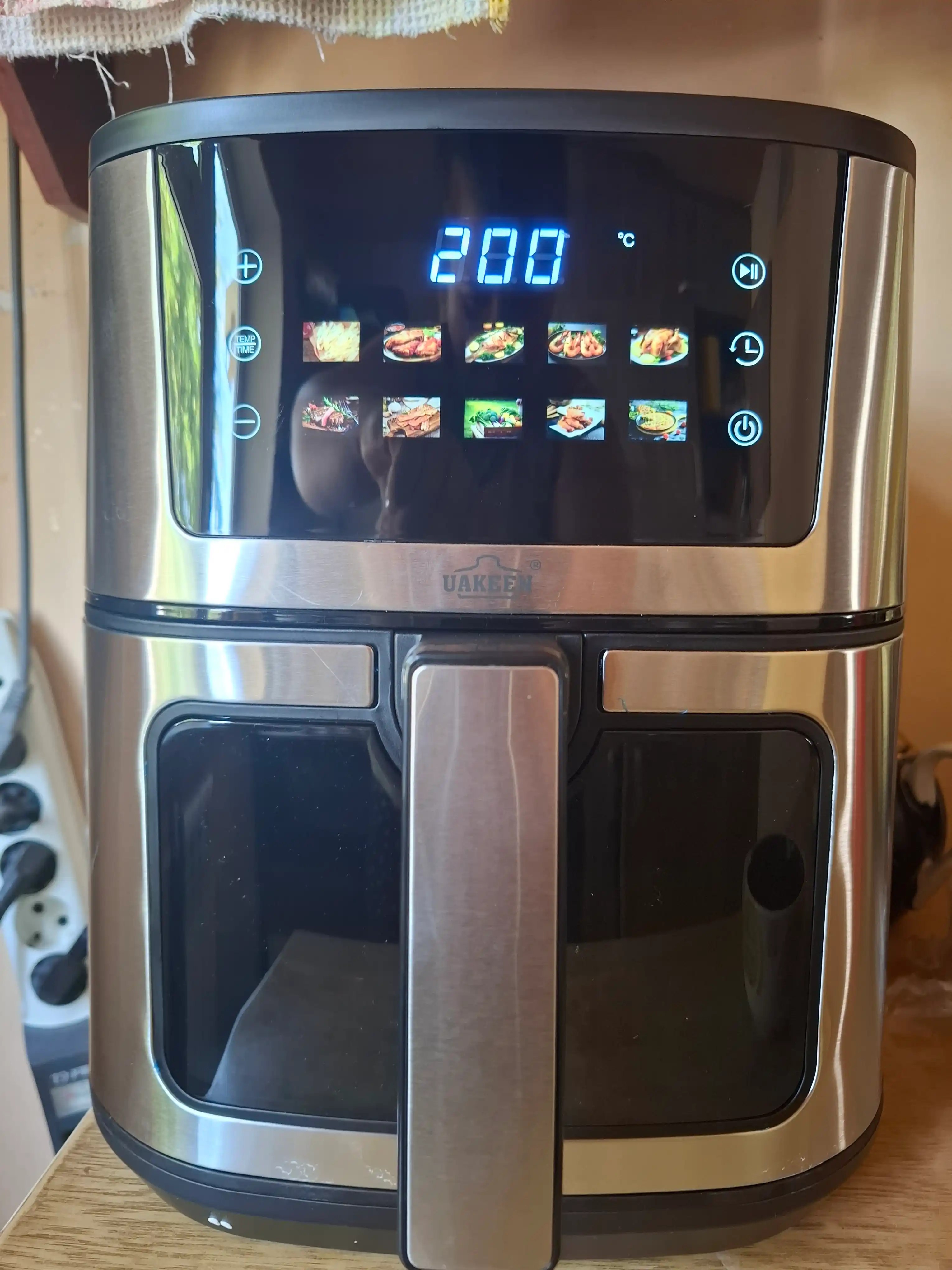 Elektr aerogril, 10 ta 1 da, yog‘siz pishirish uchun qovurgich, 12 l, 10 l, 8 l, aerogril