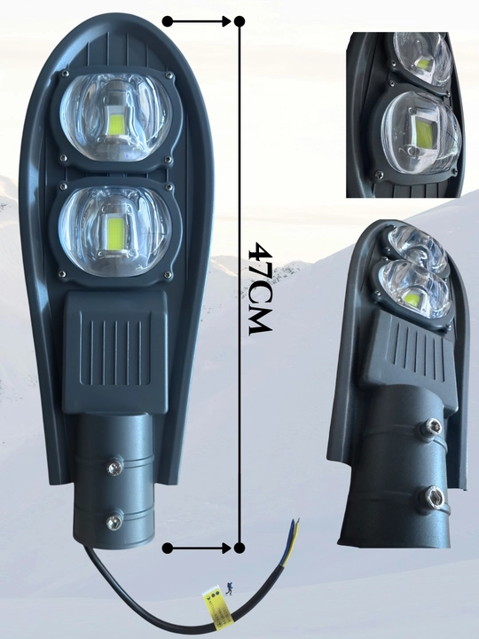100W LED Ko‘cha Chirog‘i,Oq 6500K, Suv O‘tkazmaydigan Yoritgich