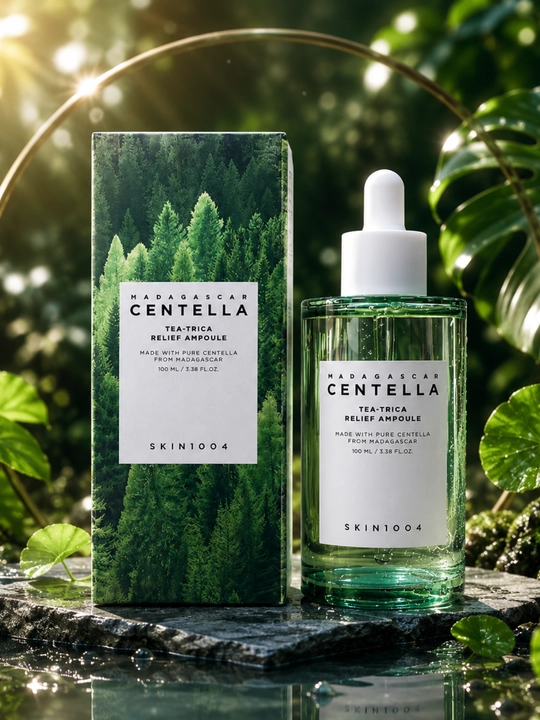 Yuz uchun ishlatiladigan serum (ampula) SKIN1004 Madagascar Centella Tea-Trica Relief - 