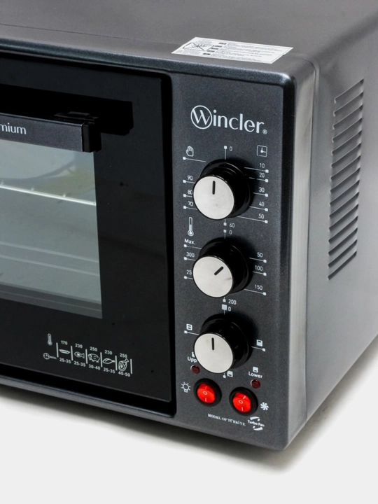 Wincler 45L elektr mini-pech 5 yillik kafolat bilan, 300°C haroratda, kuchli va qulay model