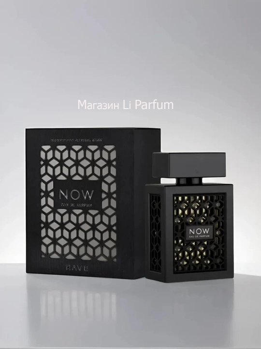 NOW RAVE Black erkaklar uchun yog‘och-fujer iforli parfyumlangan suvi, 100 ml - 