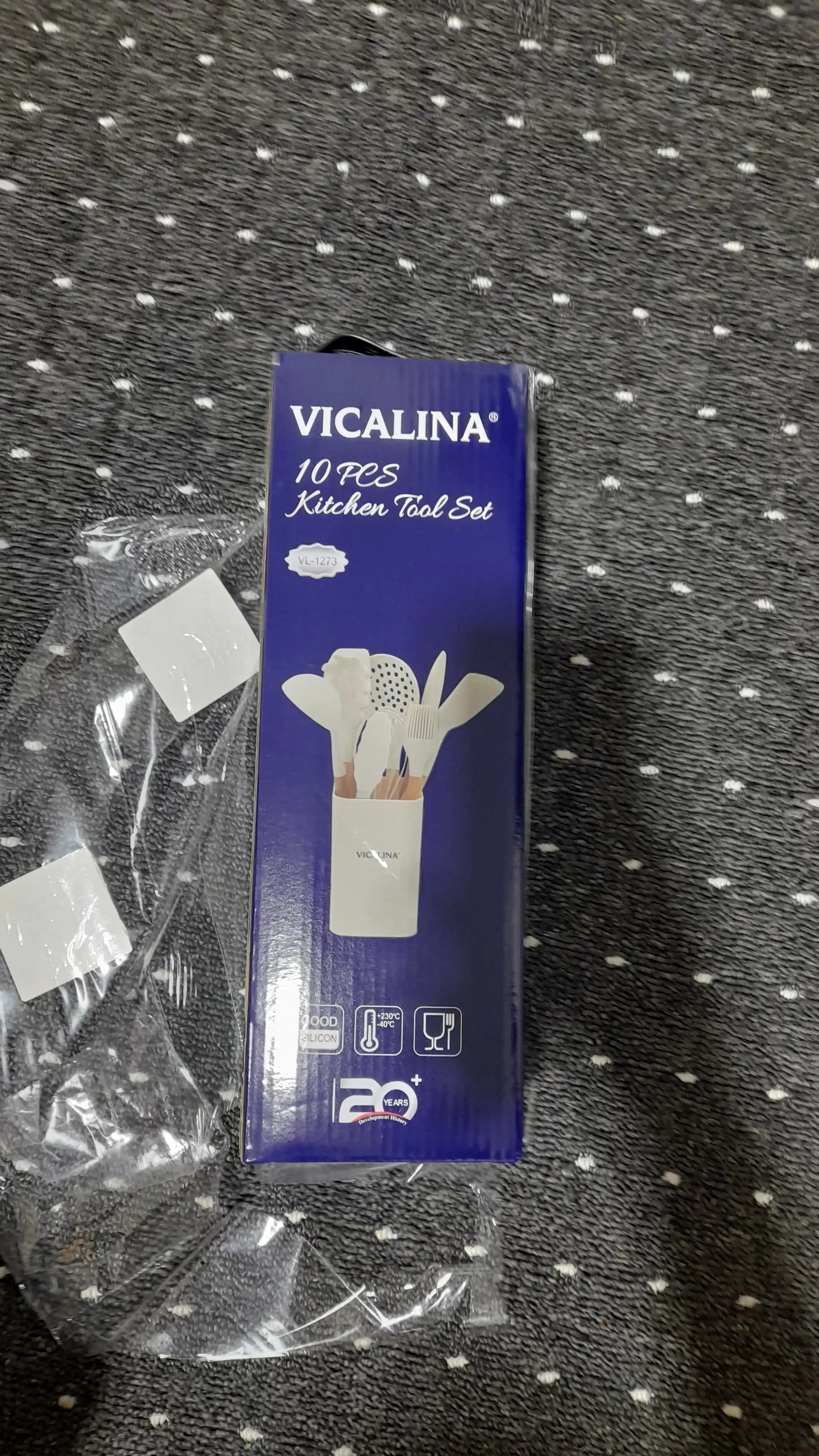 Oshxona anjomlari to'plami Vicalina, yopishmaydigan, silikondan
