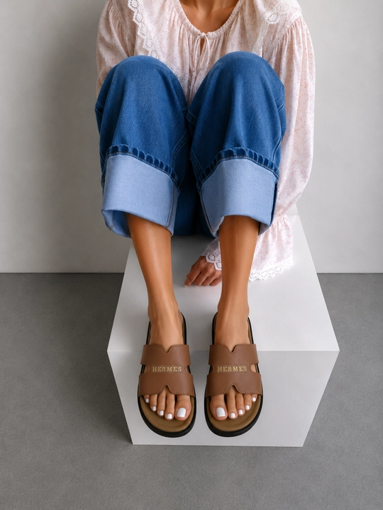 HERMES шлепанцы для женщин и девочек, тапочки для лета, маломерят на один размер 36-40